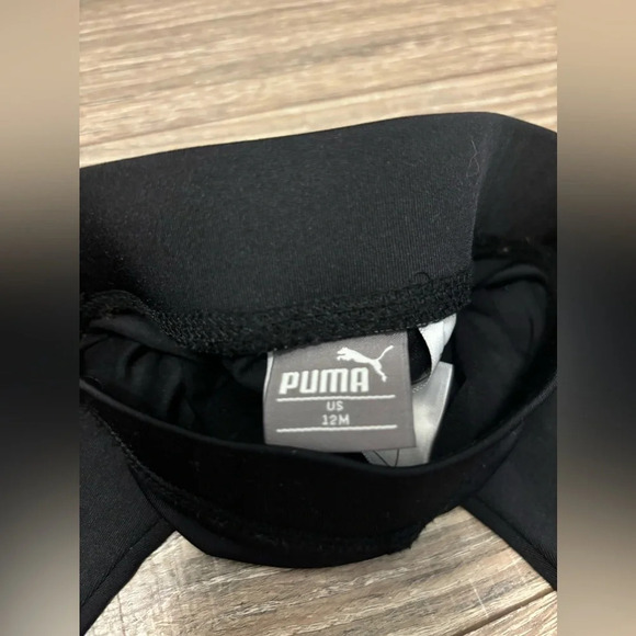 Puma Girls Activewear Hoodie & Legging 2-Piece Set Size 12m Pink Black Zip Up - Picture 5 of 6